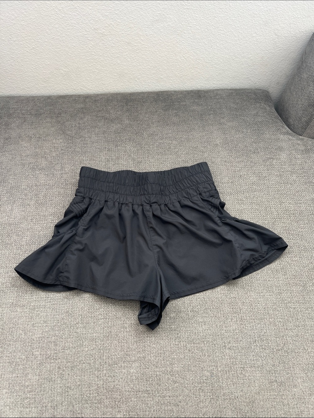 FP Movement by Free People Black Flowy Athletic Skort Shorts